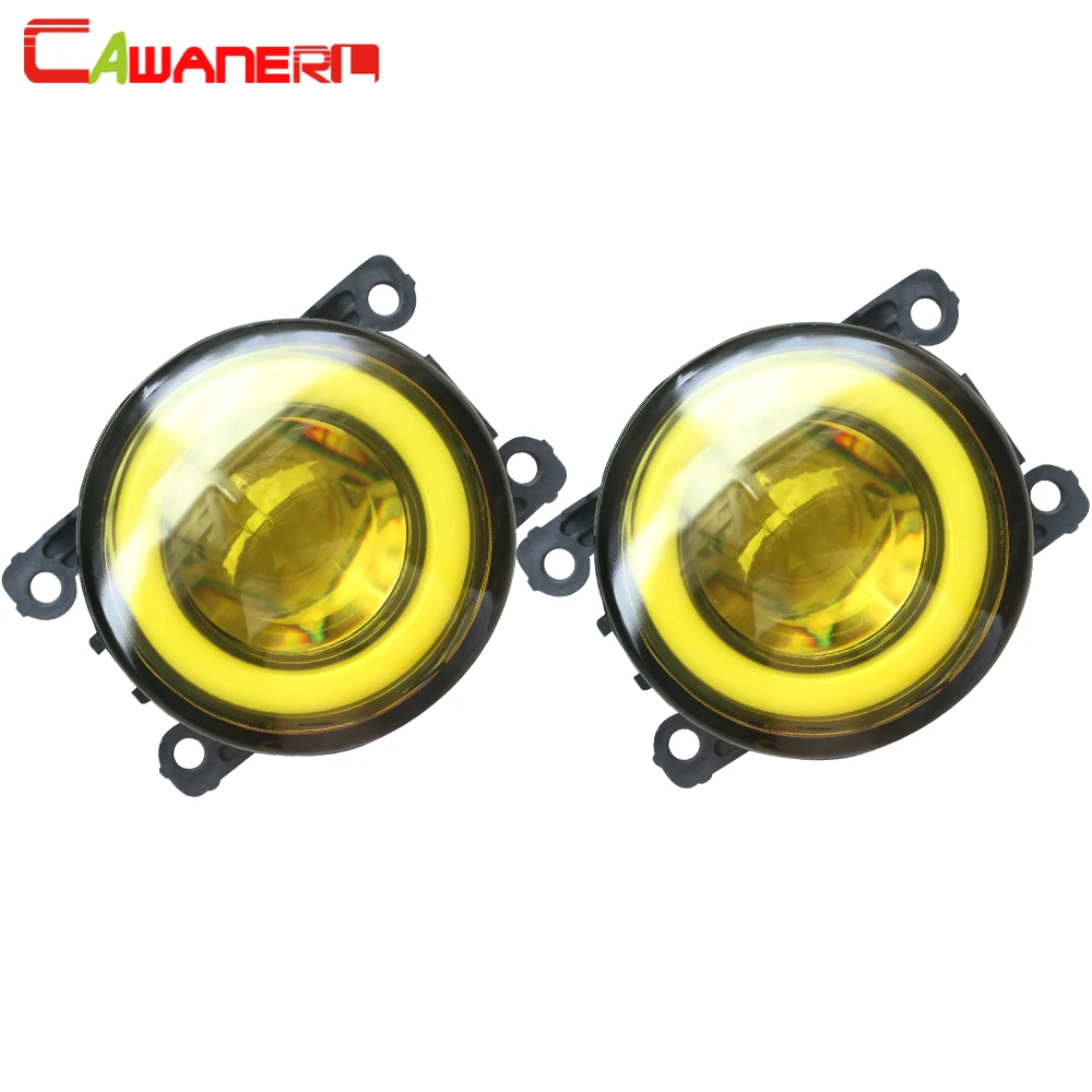 Cawanerl For Jaguar XK8 2005 2006 Car Accessories LED Fog Light COB Angel Eye DRL Daytime Running Lamp 30W 3000LM 12V | Автомобили и