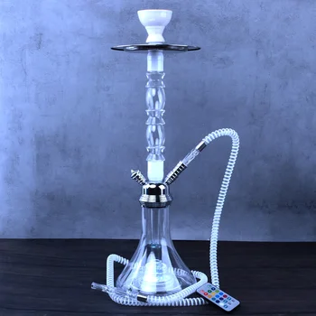 

Acrylic Hookah Shisha Pipe LED Light Chicha Complete Waterpijp Nargile Seti Narguile Accessories
