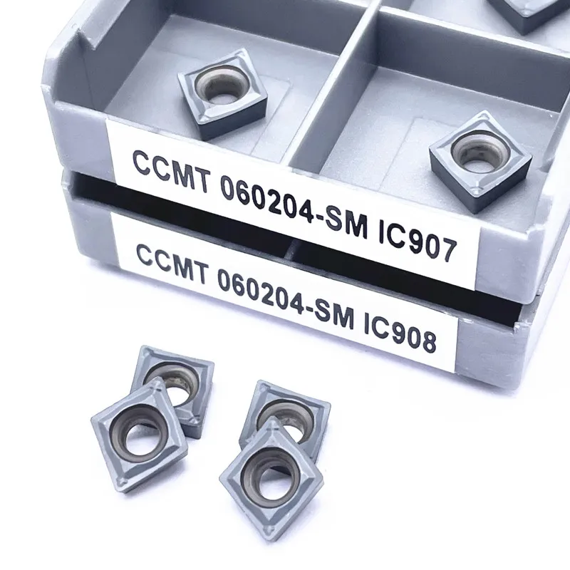 

CCMT060204 SM IC907 IC908 Tungsten Carbide Tool Four Corner Carbide Insert CNC Machine Tools Milling Tool CCMT060204 Lathe Tools