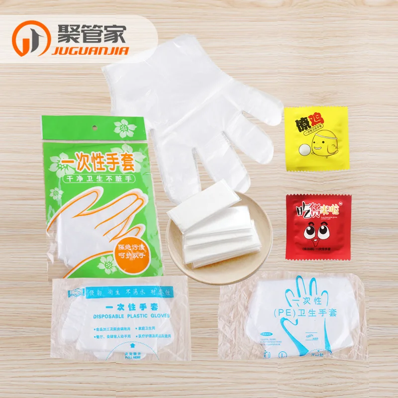 100 шт пластиковые перчатки для упаковки пищевых продуктов, одноразовые перчатки для ресторана, кухни, барбекю, экологически чистые пищевые перчатки