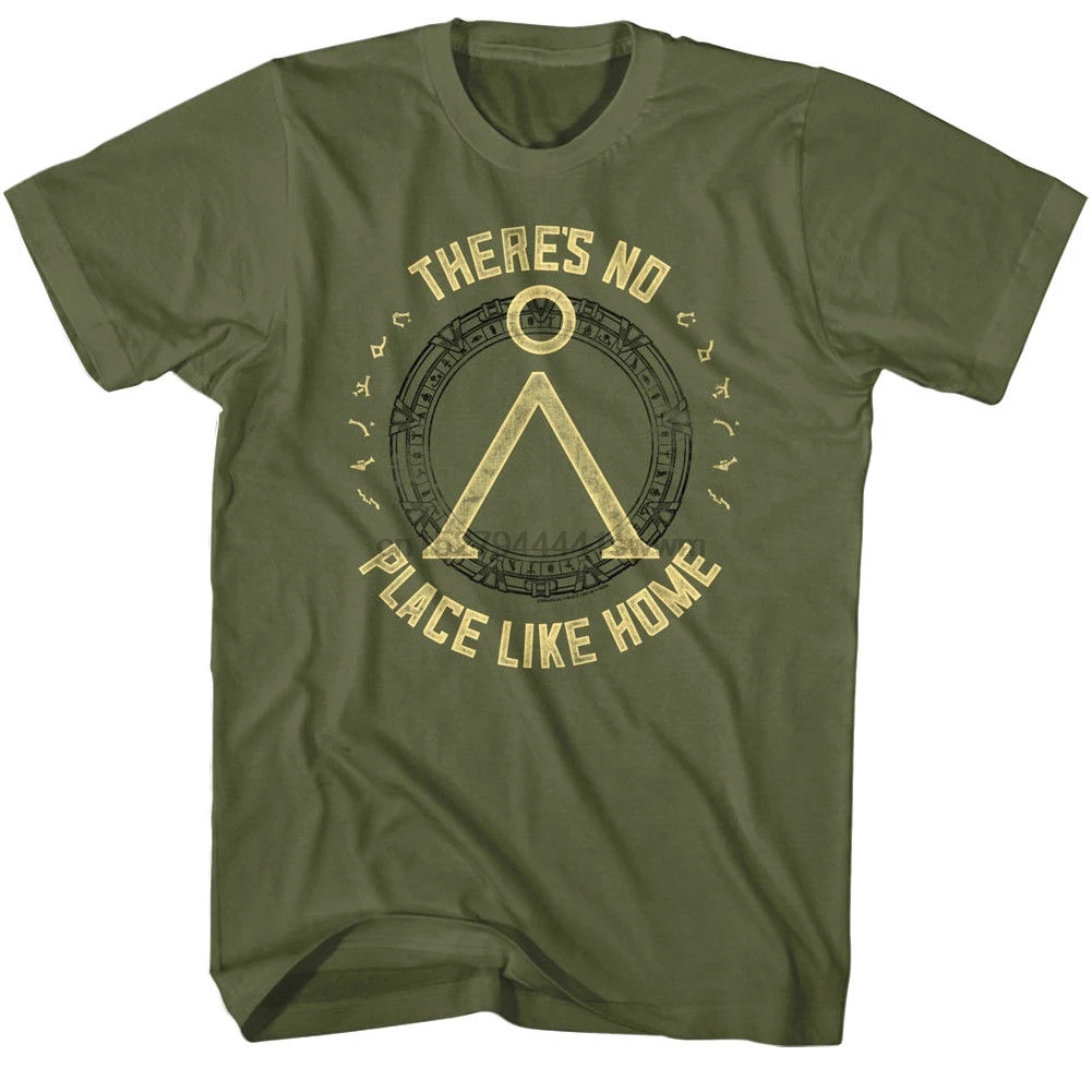 Stargate SG1 нет места как дома Египетский инопланетянин Hyroglyph Мужская футболка
