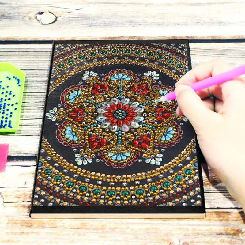 DIY Мандала животных особой формы алмазная живопись 50 страниц A5 блокнот Sketchbook