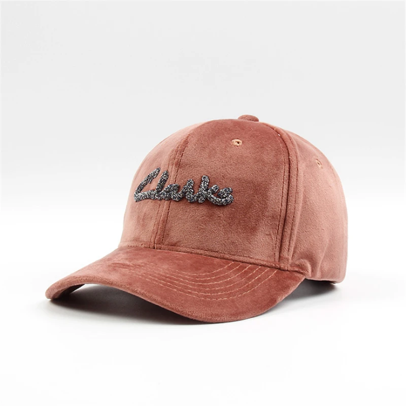 pink Новая модная трендовая Мужская и Женская Бейсболка, стразы, алфавит, теплая, дикая, повседневная, плюшевая Кепка - Цвет: pink