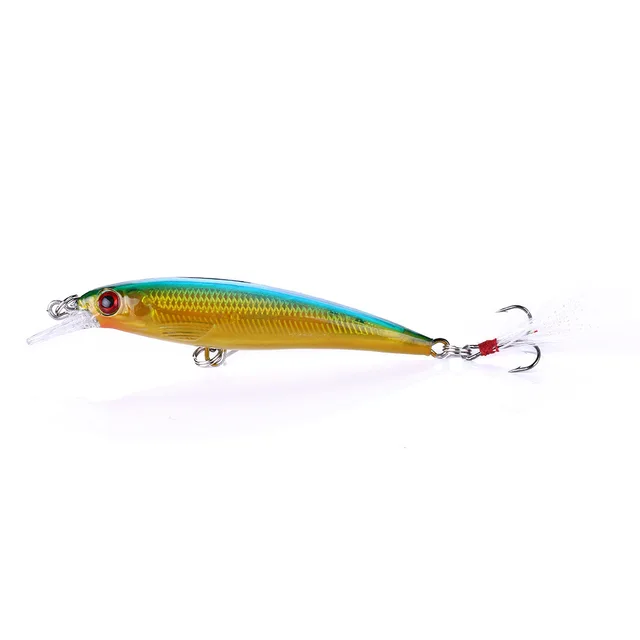 1 Pcs Minnow Fishing Lures 90mm 8g Bass Trolling Artificial Hard Bait Crankbait Wobblers 3D Eyes Pike Carp Bait Fishing Tackle 01
