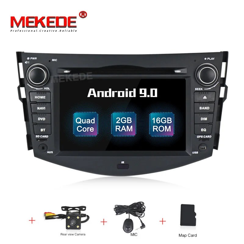 add camera MEKEDE 2 Din Automotivo Android 9 Автомобильный мультимедийный плеер для Toyota RAV 4 2006 2007 2008 2009 2010 2011 2012 gps навигация wifi - Цвет: add camera