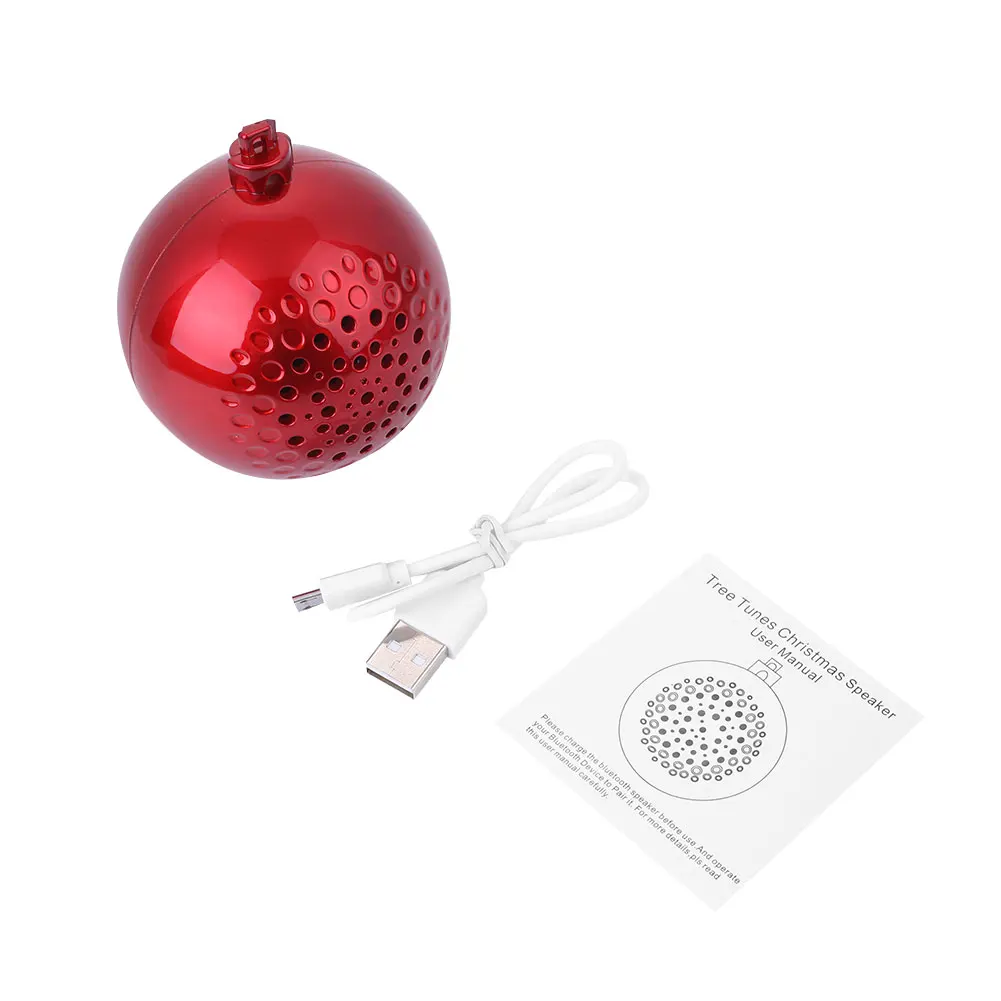 Рождественский подарок Bluetooth динамик мини портативный подарок Звук Шар Портативный беспроводной громкий динамик беспроводной украшения рождественской елки