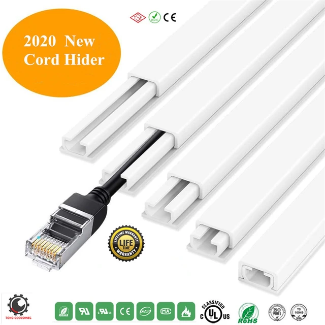 Cable Cover Cord Hider on Wall Cable Hider Raceway Kit for Mount TV Cable  Concealer for Home Office Cable Management,White - AliExpress