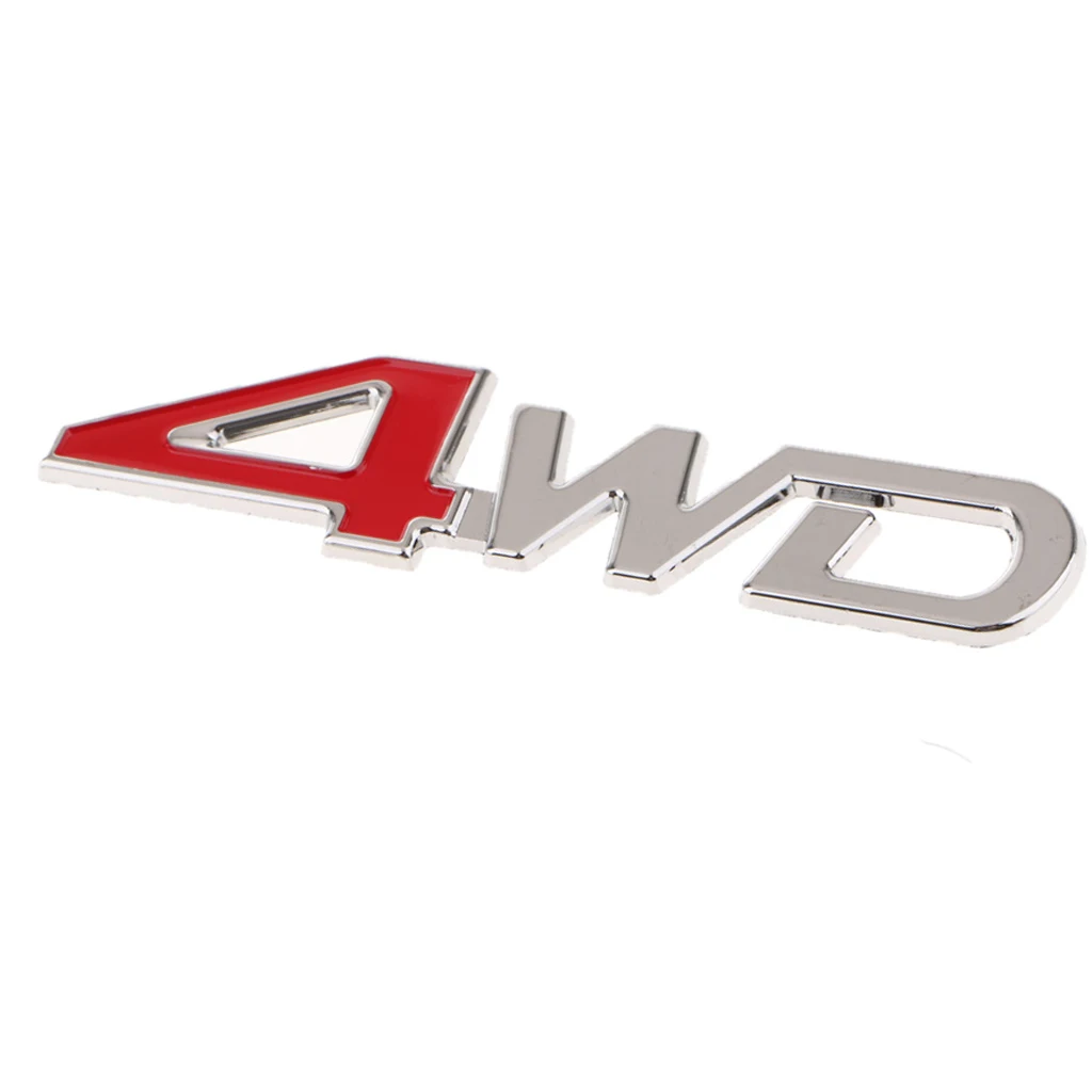 Decoration 3D ``4WD``  Adhesive Sticker for Universal Car Body Bumpter