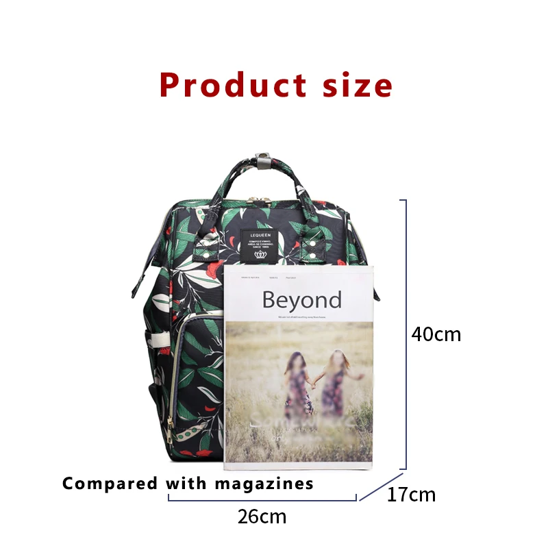 LEQUEEN Mummy Maternity Bag Nappy Nursing Bags Large Capacity Diaper Bag Fashion Women Travel Backpacks Baby Bag for Baby Care