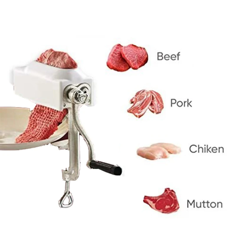 Kitchen Manual Meat Tenderizer Pork Beef Steak Flatten Tool Heavy Duty Clamp Roller Machine Meat Poultry Kitchen Tools i like my pork pulled and my meat rubbed bbq apron barista apron apron kitchen women apron for girl household items