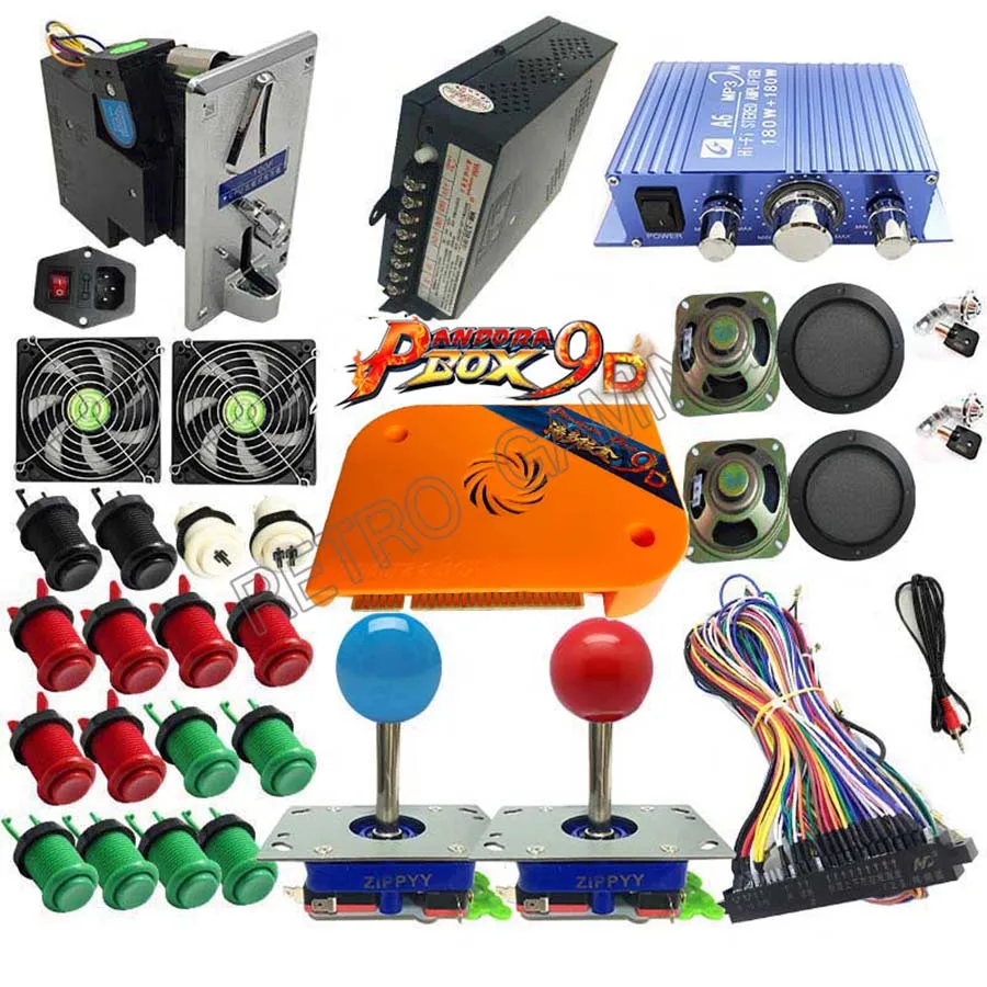 2 игрока DIY аркадный комплект Pandora box 9D 2226 в 1 игровая доска Zippy джойстик Американский HAPP Стиль Кнопка для аркадной машины