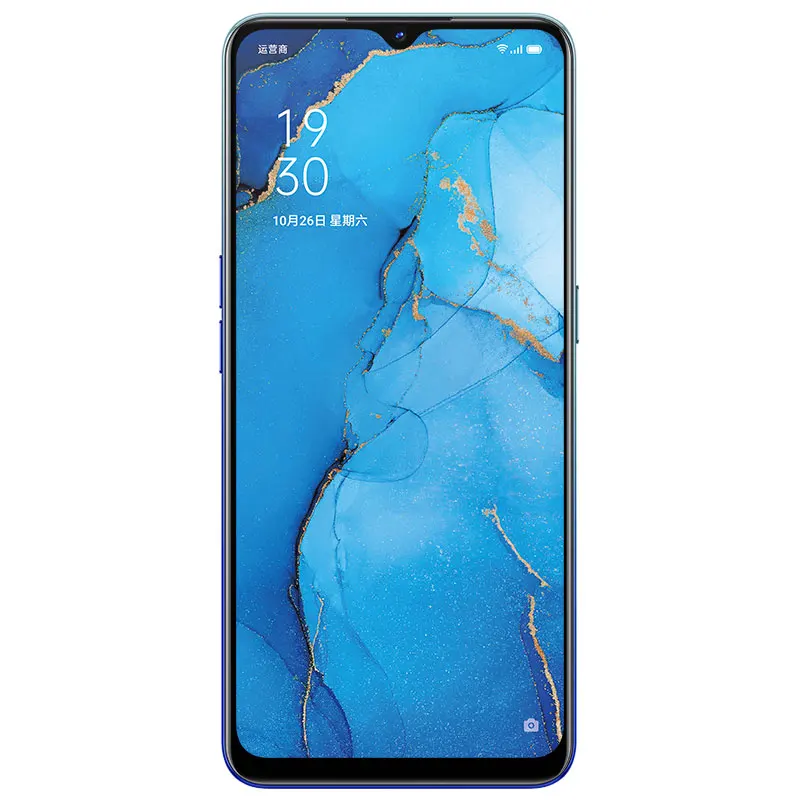 DHL Быстрая сотовый телефон Oppo Reno 3 5G MTK6873 6," 2400X1080 12 Гб ОЗУ 128 Гб ПЗУ МП 5 камер VOOC экран отпечатков пальцев