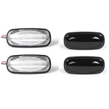

2Pcs Car Led Dynamic Side Mark Turn Signal Light Water Flash For Land Rover Discovery Defender Td5