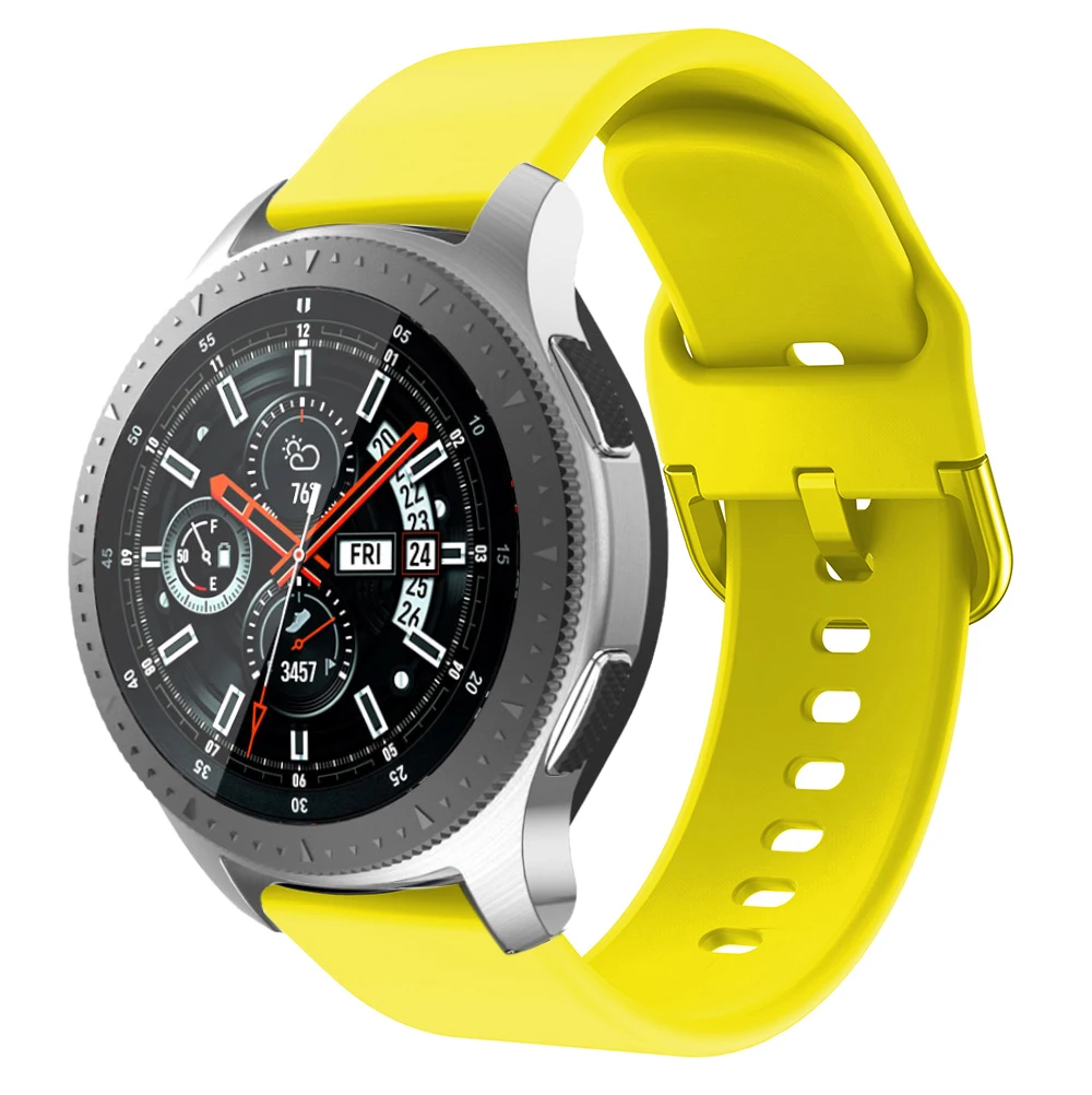 Силиконовый ремешок 22 мм 20 мм для samsung Galaxy 46 мм 42 мм gear S3 S2 Active 2 ремешок для Huami Amazfit GTR GTS Bip huawei Watch GT 2