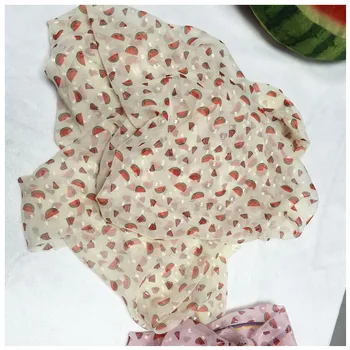 

150cm * 100cm Factory Direct Printed Chiffon Fabric New All Polyester Chiffon Fabric Spring and Summer Women 's Fabric