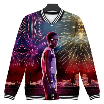 

Stranger Thing 3D Baseball Jacket Men Women High Quality Jacket Fashion Casual Harajuku Baseball Jacket Autumn Boys/girls Jacket