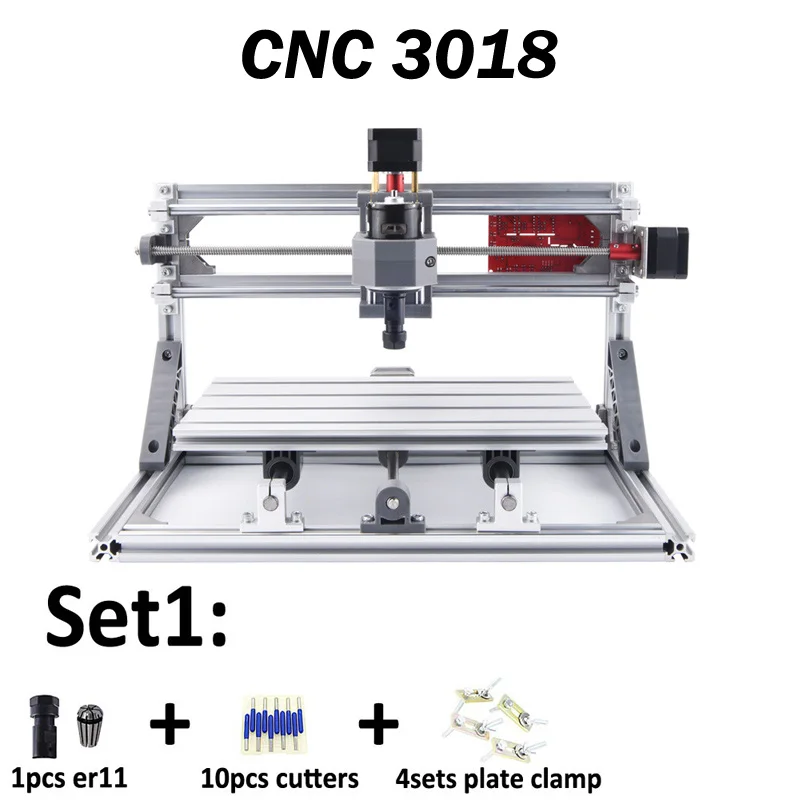 3018 CNC3018PRO с ER11, мини лазерная гравировальная машина, CNC3018 Pcb фрезерный станок, деревянный маршрутизатор, лазерная гравировка, cnc 3018, лучшая игрушка - Цвет: 3018