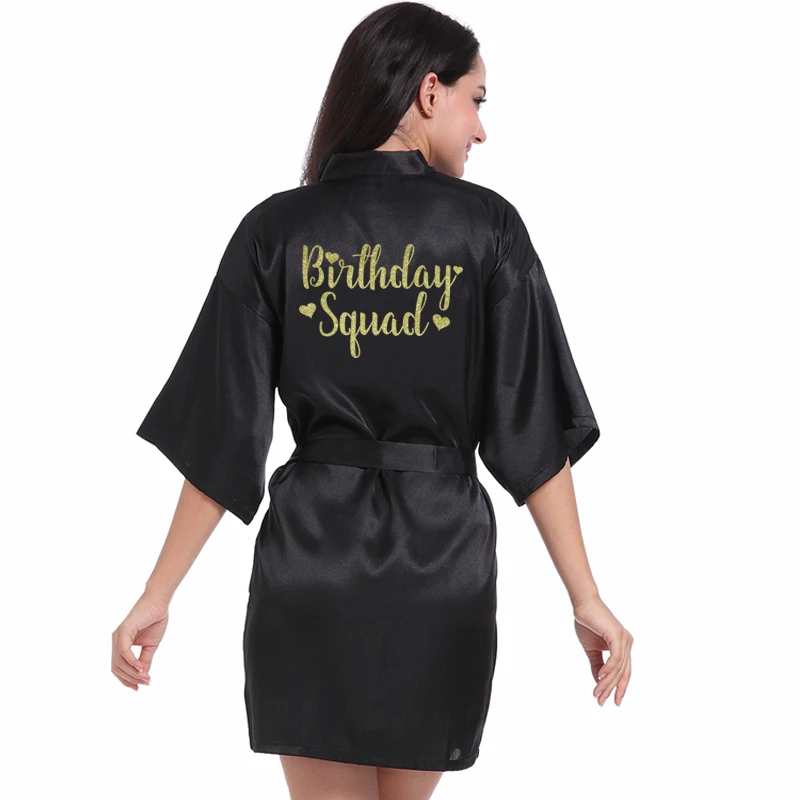 黑色 birthday Squad 金色