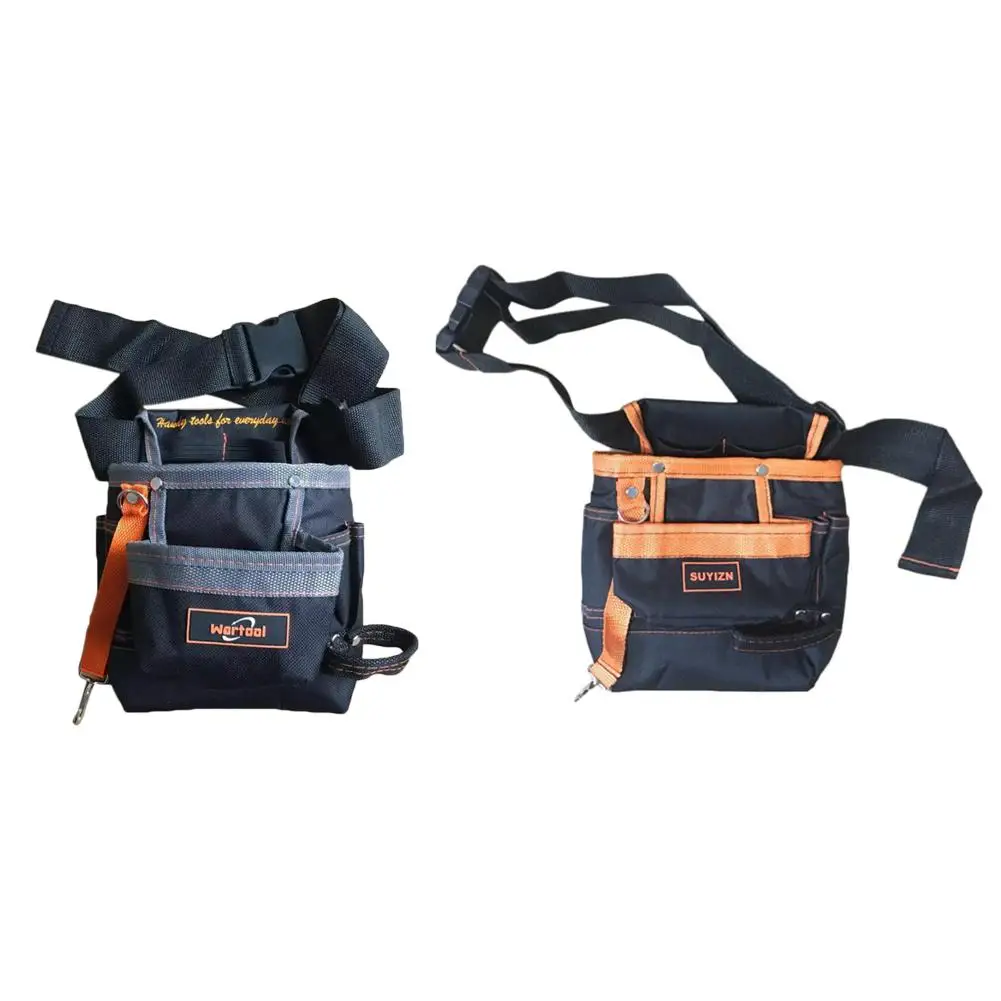 Multifunctional Tool Holder Bags Polyester 260x215mm 7 Pockets Woodworking Waist Belt Tools Bag Electricians Tool Pouch Kit Bag