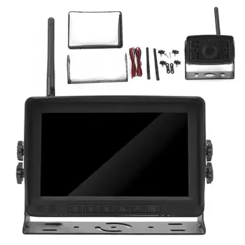 

7in Wireless Car Digital Monitor Display 720P Waterproof Backup Rear View Camera Reversing Parking System Car Monitor
