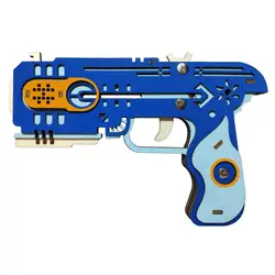 Новые 3D деревянные резиновые полосы головоломки пистолет игрушки Образование собрать игрушки Обучающие игры для детей подростков