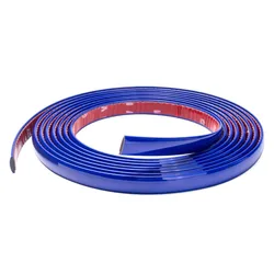 Blue Car Window Decoration Protector PVC Strip Chrome Styling Auto Window Edge Chrome-plated Moulding Trim Strip Automobiles