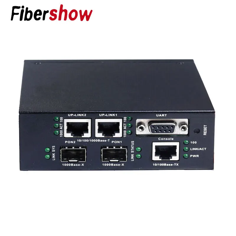 EPON OLT 2PON порты FTTH mini CATV несущий волоконно оптический высококачественный