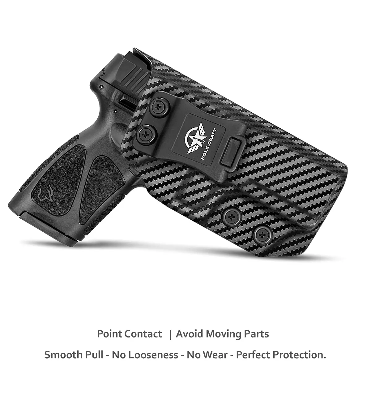 Taurus G3 Holster Carbon Fiber Kydex IWB Custom Fit: 9mm / .40 Pistol - Inside Waistband Concealed Carry | Инструменты