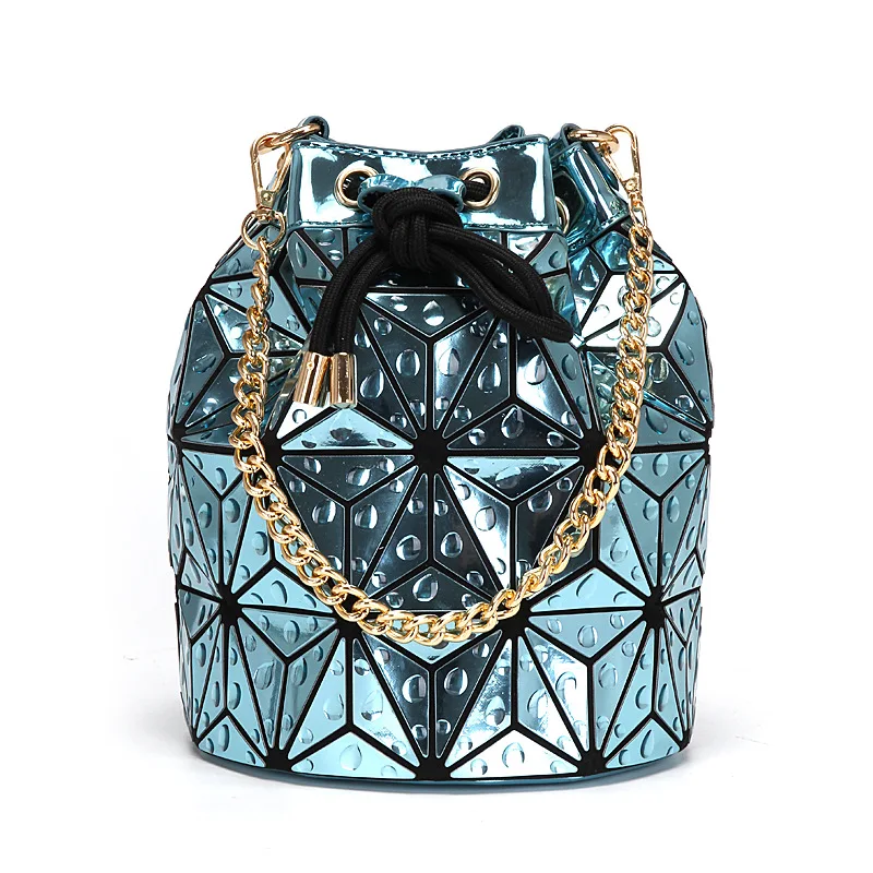 

New Style Japanese Style Style Rhombus Geometry Bag Water Droplet Rhombus Bucket Bag Folding Bag
