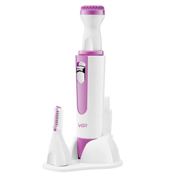 

VGR 2 in 1 Women Epilator Female Electric Hair Removal Eyebrow Trimmer Lady Shaver for Shaving Machine Face Bikini Depilatory