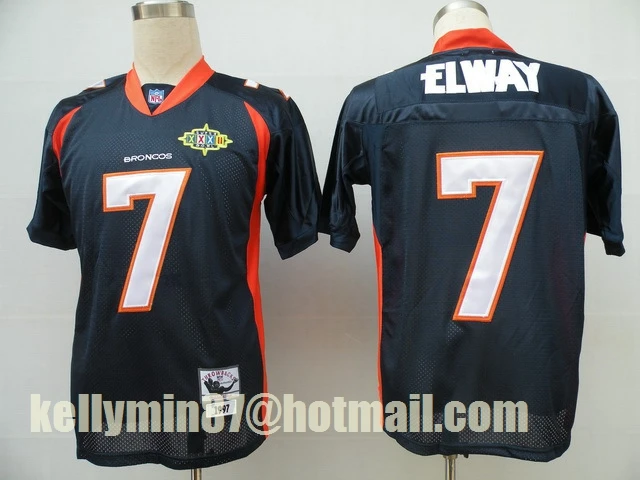 Белый Stitiched, Denver, Dennis Smith, John Elway, Terrell Davis, Steve Atwater, Shannon Sharp, Peyton Manning, Throwback Jersey - Цвет: Белый
