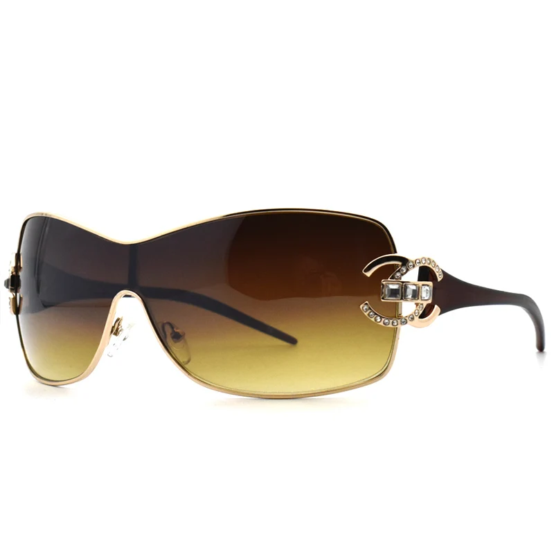 Модные сексуальные женские солнцезащитные очки с кристаллами и бриллиантами, большие линзы, градиентные солнцезащитные очки, брендовые дизайнерские солнцезащитные очки, UV400 lunette femme