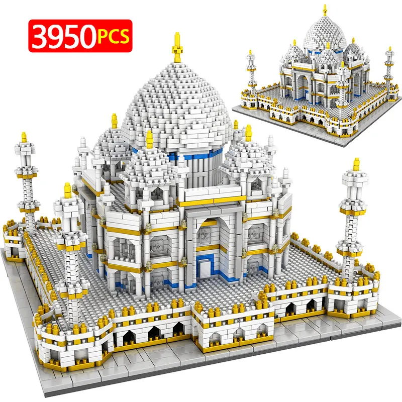 Игрушки для детей 3950 шт. мини блоки всемирно известная природа таj махал 3D модели