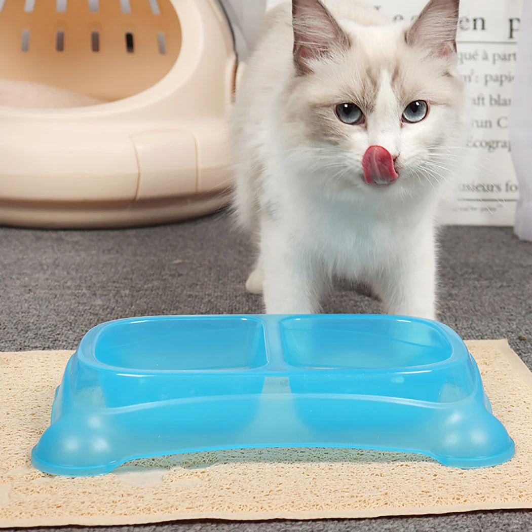 1 шт. Толстая двойная миска для домашних животных|Принадлежности кормления и