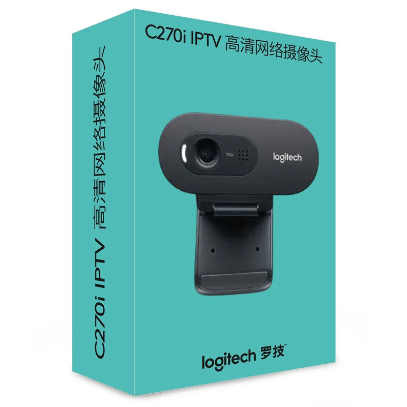 Новая веб камера Logitech C270/C270i 720p HD встроенный микрофон USB2.0 Бесплатный привод видео