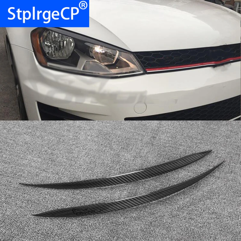100% задние фары из углеродного волокна веки для бровей Volkswagen VW Golf 7 MK7 GTI 2014-2016