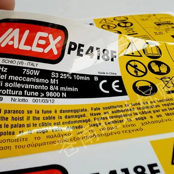 

customized colors printing waterproof label sticker with gloss or matte lamination round rectangle die cut available