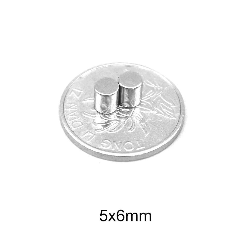 

20~500PCS 5x6 Neodymium Magnet Super Strong Magnet 5mm x 6mm Permanent Magnets disc 5x6mm Small Round Magnet 5*6 mm