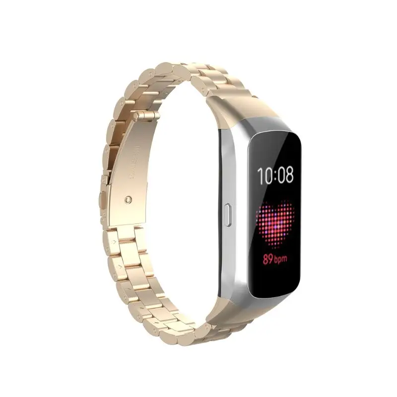Ремешок для часов из нержавеющей стали Quick Release ремешок для samsung Galaxy Fit SM-R370 часы