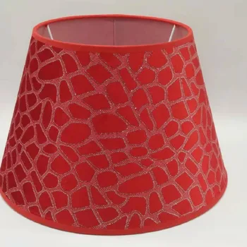

E27 lampshade for table lamps red Abstract Pattern round nordic Lamp shades modern lamp cover for bedroom floor home decoration