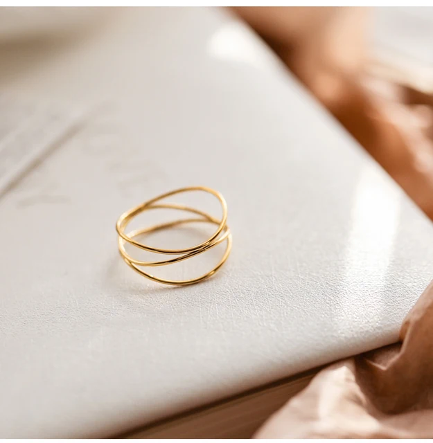 18 K Ring Stainless Steel | Fine Jewelry 18 K Rings | 18 K