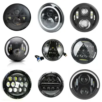 

7" Motorcycle Headlamp with Amber Turn Signal 60W LED Projector for Motorcycle Road King Heritage Softail Classic FLSTC