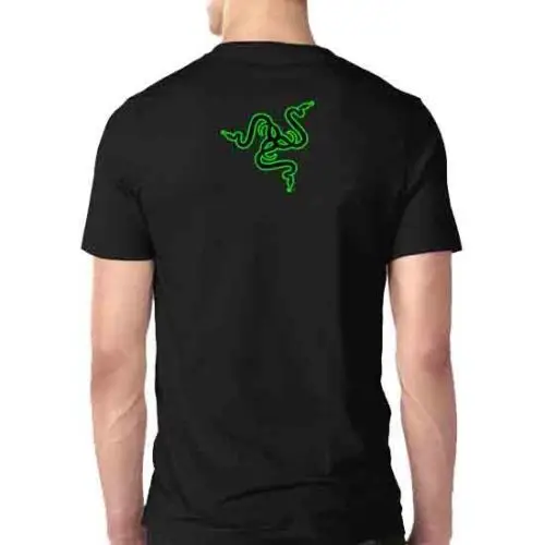Razer Gaming Tee Two Sides Tshirt Cotton New Men's T-Shirt Size Cool Casual pride t shirt men Unisex Fashion tshirt