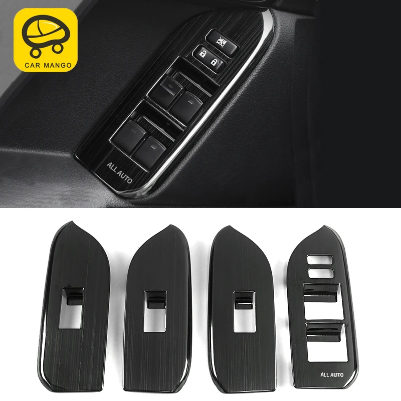 CarManGo for Toyota Land Cruiser Prado 150 2018 2019 Car Door Window Control Panel Cover Frame Sticker Trim Interior Accessories |