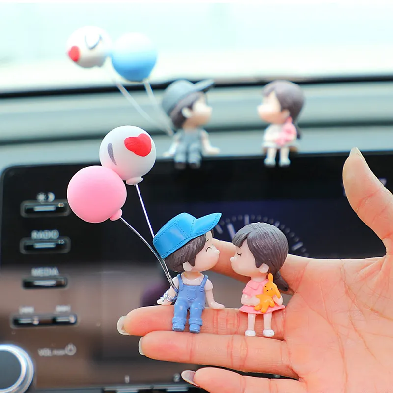 Creative New Boy Girl Cute Lover Dolls Car Decoration Interior Accessories qwe 