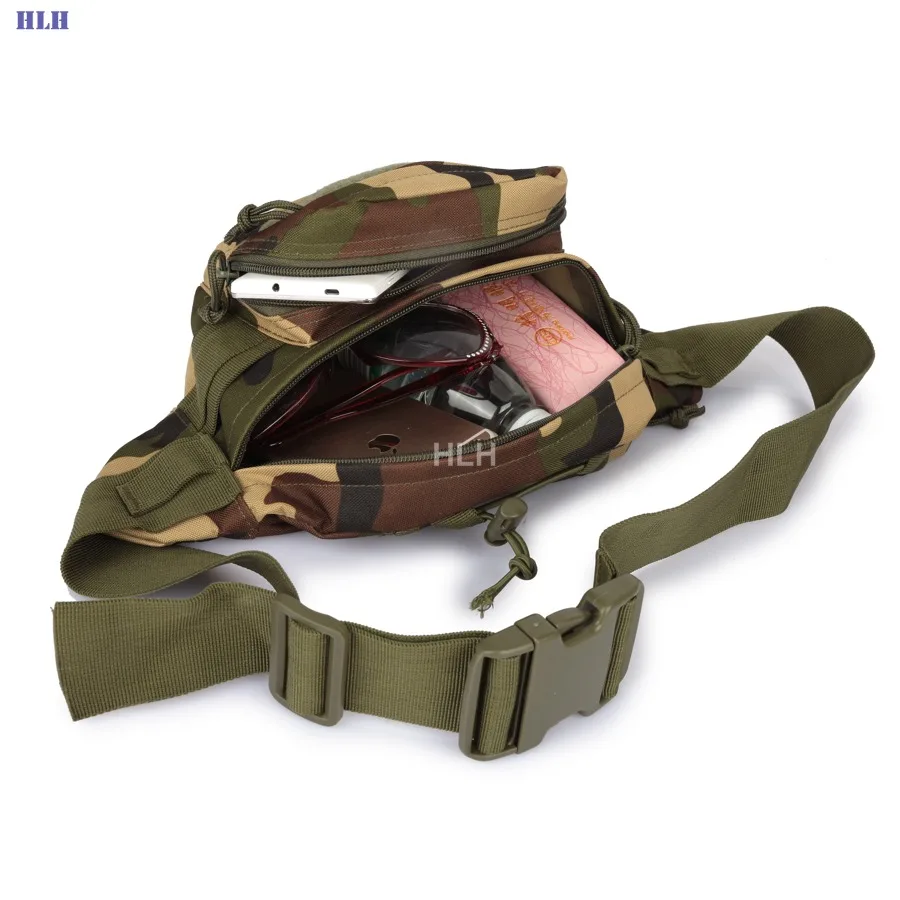 Casual Waist Bag Men's Womens Tactical Sport Pockets Waterproof Mobile Phone Wallet Waist Pouches Multifunction Chest Bag