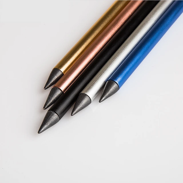 1Pcs Metacil Metal Pencil Black Technology Permanent Pen Never Need To  Whittle And Write Endless Pen - AliExpress