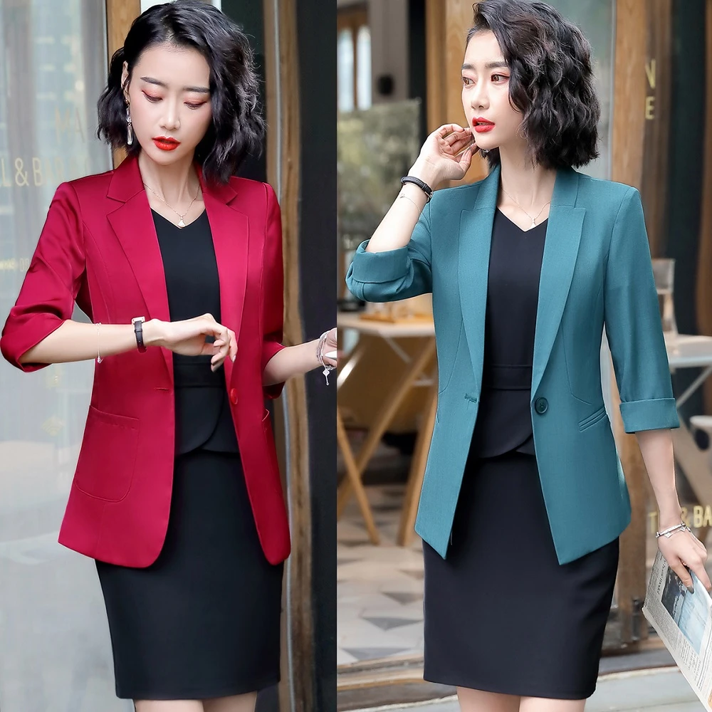 work dress and jacket