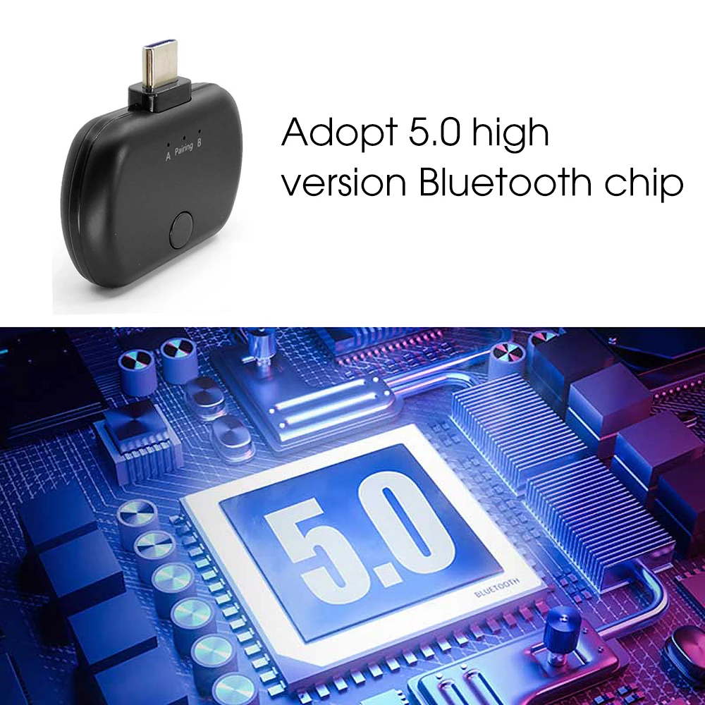 KEBIDU APTX с низкой задержкой Bluetooth 5,0 передатчик адаптер USB/type C аудио Bluetooth адаптер для nintendo Switch PS4 tv PC