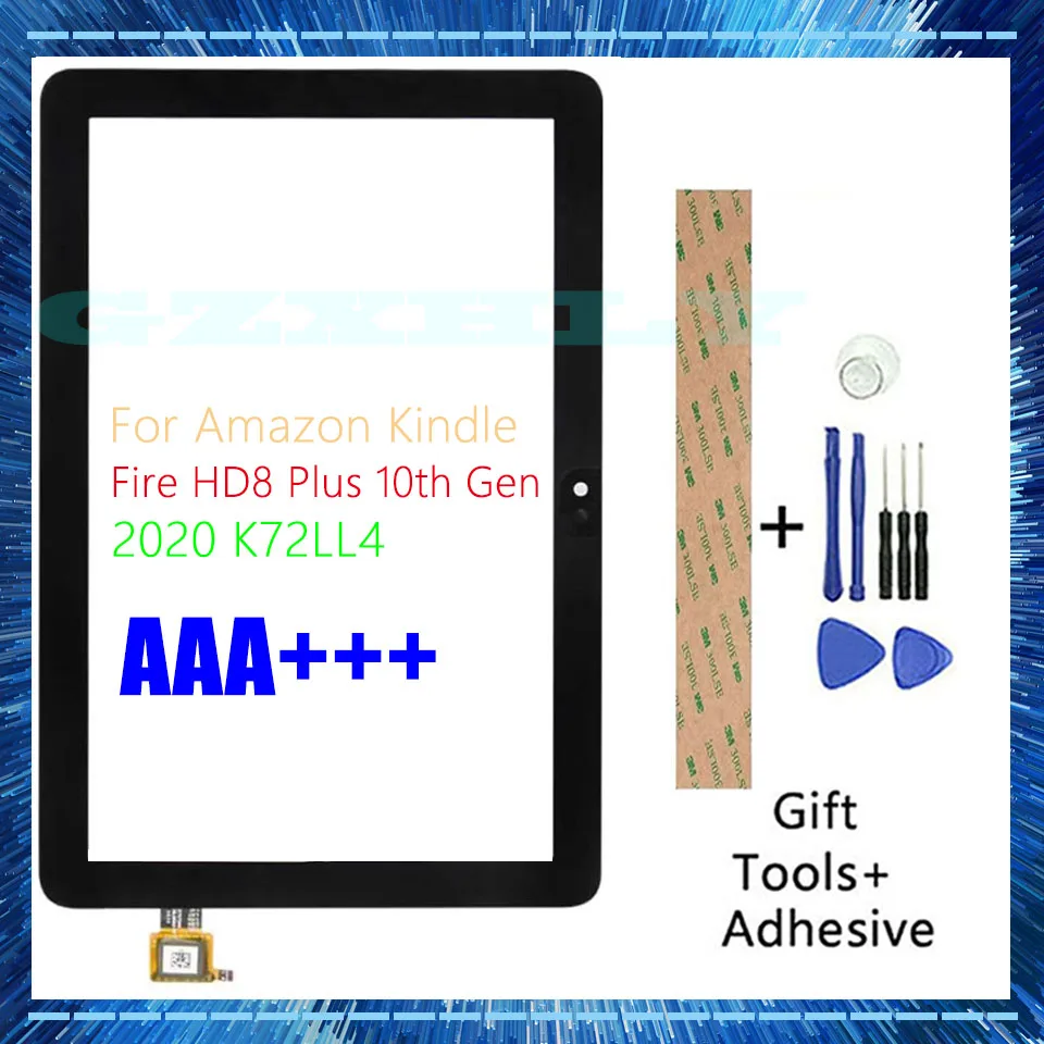 

Новый оригинальный сенсорный экран для Fire HD8 HD 8 Plus 10th 2020 K72LL4, ЖК-дисплей, внешний передний дигитайзер, сменная стеклянная панель